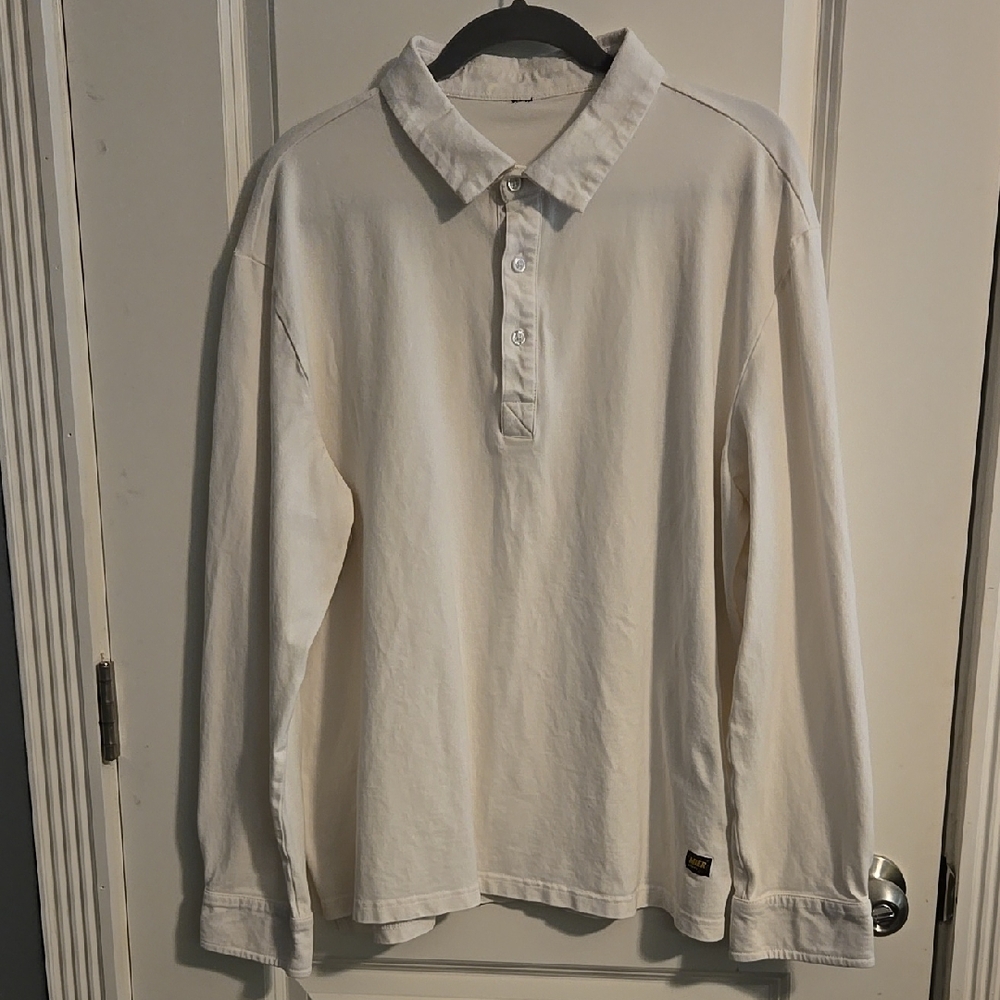 Men's MIER Cream Long Sleeve Shirt